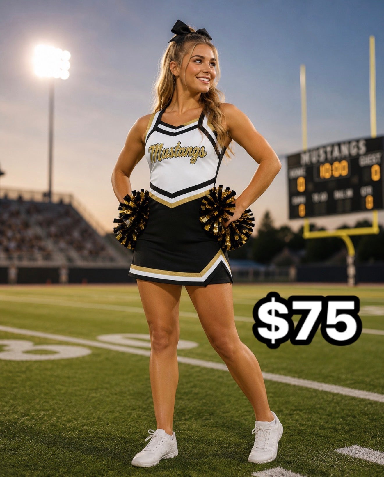 Customizable cheer uniform