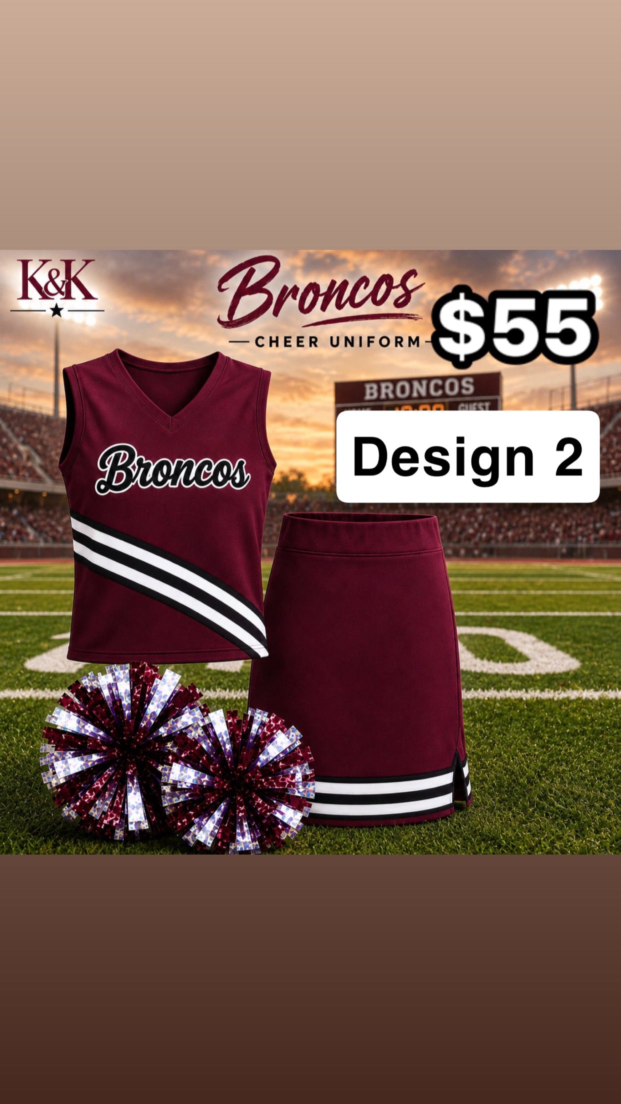 Customizable Cheer uniform
